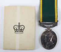 An Unusual Late Issue Efficiency Medal to an Officer in the Royal Army Pay Corps