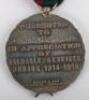 An Unusual Silver Great War Regimental Medal of Appreciation for the 3rd Battalion Durham Light Infantry - 4