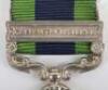 India General Service Medal 1908-35 for the Waziristan to a Captain in the Indian Army - 5