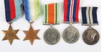 A Good WW2 1940 Evacuation of Calais Distinguished Service Medal Group of Five to a Rating in the Royal Naval Volunteer Reserve Serving on H.M. Yacht Conidaw