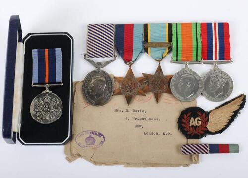 A Poignant WW2 Bomber Command Distinguished Flying Medal Group of Five to a Flying Officer Air Gunner Who Lost His Life on Active Service in June 1944