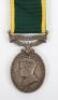 Efficiency Medal to the 9th Battalion Durham Light Infantry