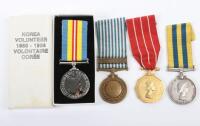 Canadian Long Service Medal Group of Four for Service in the Korean War