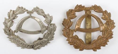 2x Variations of 7th Battalion Hampshire Regiment Cap Badges