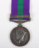 George VI General Service Medal 1918-61 Border Regiment