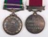 Elizabeth II Campaign and Long Service Good Conduct Medal Pair Royal Sussex Regiment - 11