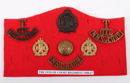 Grouping of Inns of Court Regiment Badges