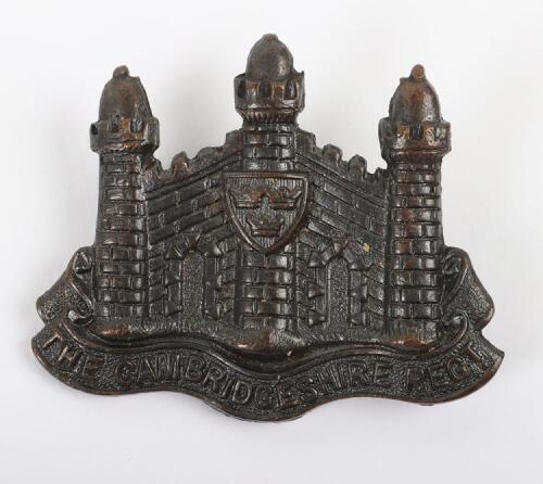 Cambridgeshire Regiment Officers Cap Badge