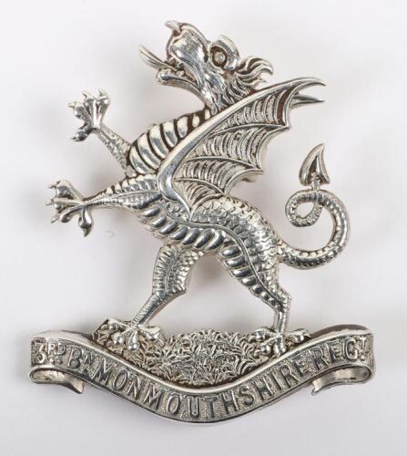 3rd Battalion Monmouthshire Regiment Officers Cap Badge