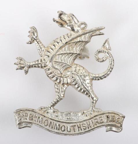 3rd Battalion Monmouthshire Regiment Officers Forage Cap Badge