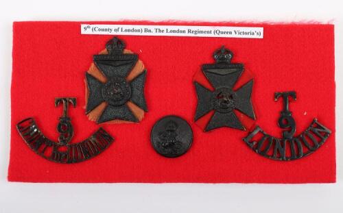 Grouping of 9th County of London Battalion (Queen Victoria’s),