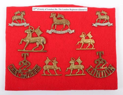 22nd (County of London) Battalion ‘Queen’s’ Regimental Badges