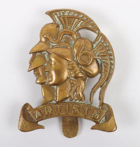 Scarce Early Pattern Artists Rifles Cap Badge