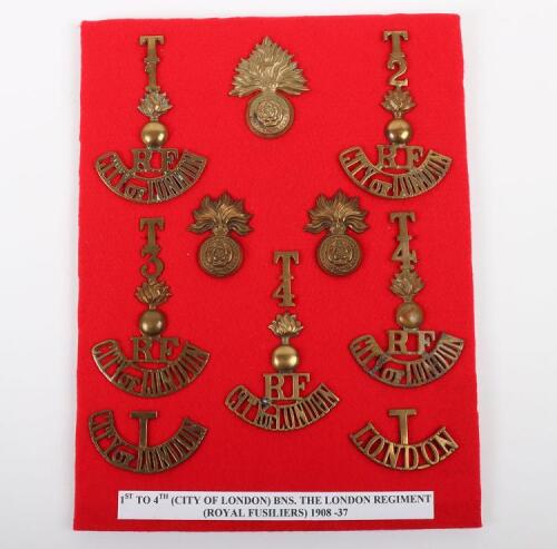 Royal Fusiliers City of London Regiment Badges