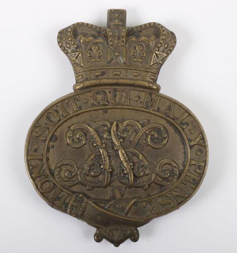 Scarce William IV Grenadier Guards Valise Badge