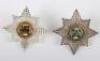 2x Irish Guards Officers Cap Stars