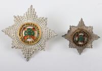 2x Irish Guards Officers Cap Stars