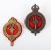 2x Welsh Guards Pagri Badges