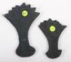 2x Welsh Guards Officers Cap Badges - 2