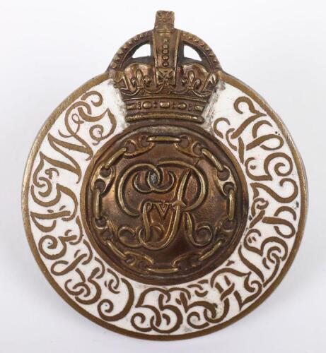 Rare George V Household Brigade Officer Cadet Battalion Cap Badge 1917-1919