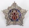 Rare 1916 Hallmarked Silver and Enamel Machine Gun Guards Officers Cap Badge