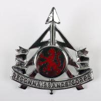 WW2 Reconnaissance Corps Scottish Officers Cap Badge