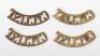 4x WW1 Brass Cyclist Shoulder Titles - 2