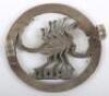 WW2 Cairo Made Silver Long Range Desert Group (L.R.D.G) Cap Badge - 3