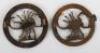 2x Variations of WW2 British Long Range Desert Group (L.R.D.G) Cap Badges - 2
