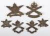 WW1 Canadian Machine Gun Corps Cap and Collar Badge Sets - 2