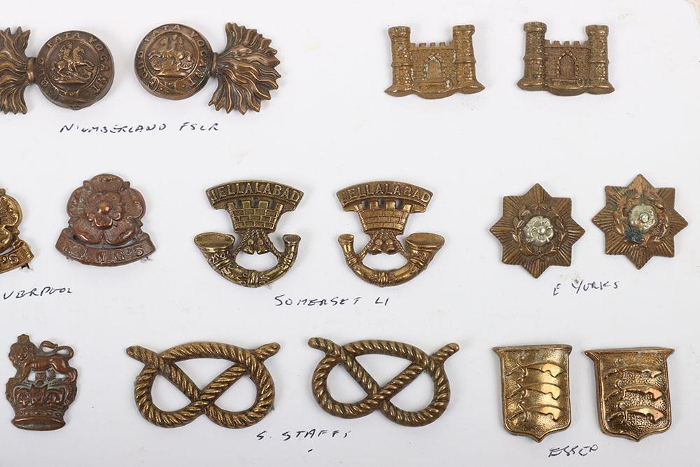 Ww1 Canadian Machine Gun Corps Cap And Collar Badge Sets