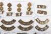 2x Cards of British Infantry Regiments Shoulder Titles - 4