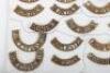 2x Cards of British Infantry Regiments Shoulder Titles - 6