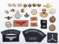 Grouping of Royal Air Force Badges and Insignia