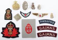 Selection of Armed Forces Nursing Service Badges and Insignia