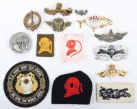 Grouping of Naval Divers and Frogmen Badges and Insignia