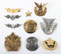 Grouping of Post WW2 Japanese Army and Air Force Badges and Insignia