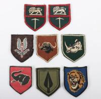 Grouping of Rhodesian Military Cloth Insignia