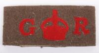 WW1 British Derby Scheme Armband of London Regiment Interest