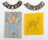 WW2 British Cornwall Home Guard Cloth Formation Signs - 2