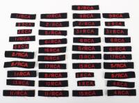 Grouping of Royal Canadian Artillery Cloth Regimental Shoulder Titles