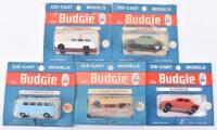 Five Budgie Toys Miniature Series models