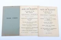 British Union of Fascists (B.U.F) ‘THE AGE OF PLENTY’ Booklet