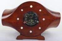 Wooden Aircraft Propeller Hub with Soviet Russian Aircraft Clock