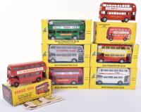 Seven Budgie Toys Routemaster Buses