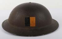 WW2 British Royal Sussex Regiment Steel Combat Helmet