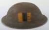 WW2 British Royal Army Pay Corps Marked Steel Combat Helmet Shell