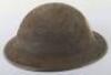 WW2 British Royal Army Pay Corps Marked Steel Combat Helmet Shell - 3