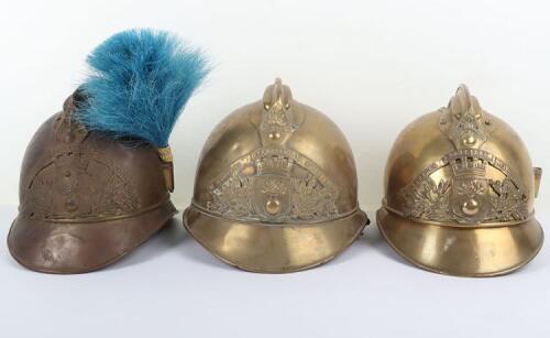 French Brass Fire Helmet