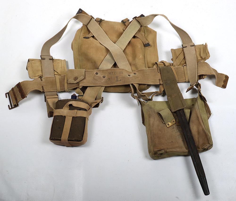08 Pattern Webbing WW1 British 1908 Pattern Webbing Set